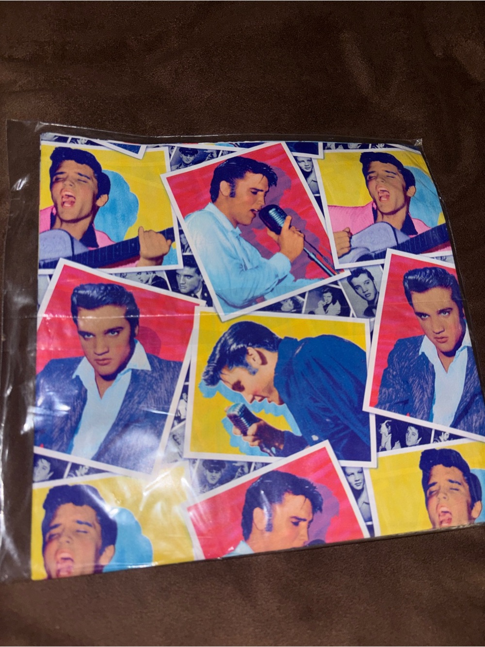 Colorful Pop Art Photo Collage Wrapping Paper - NWOT